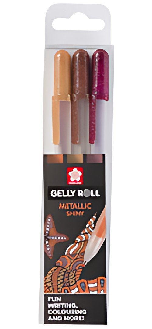 SAKURA Stylo roller à encre gel Gelly Roll Metallic "Nature"
