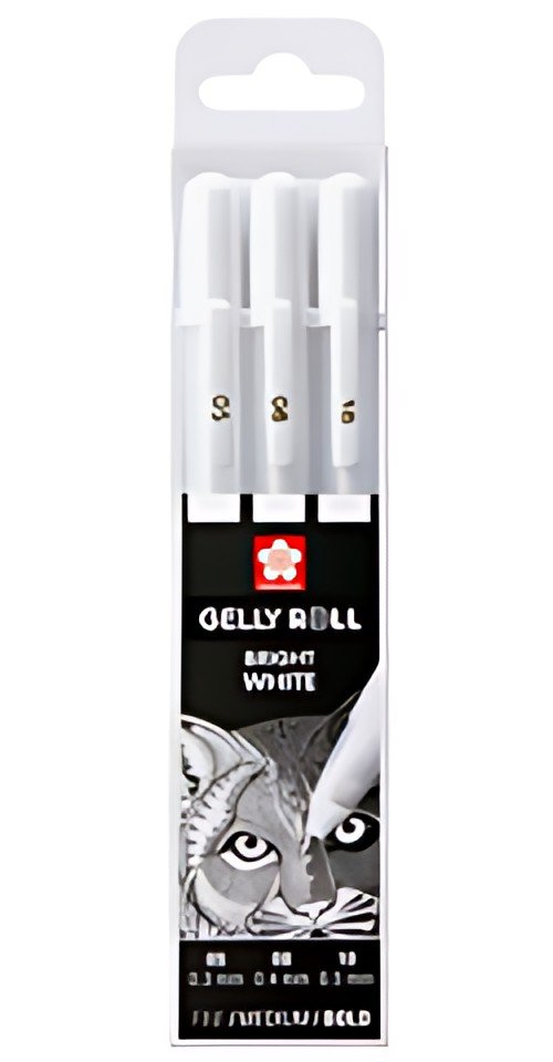 SAKURA Stylo roller à encre gel Gelly Roll Bright White