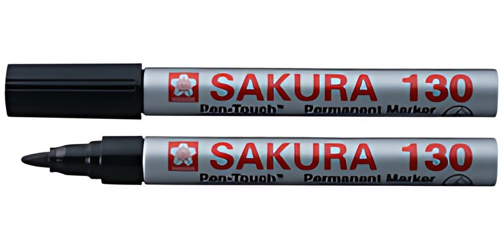 SAKURA Marqueur permanent Pen-touch 130, 1,2 mm, vert