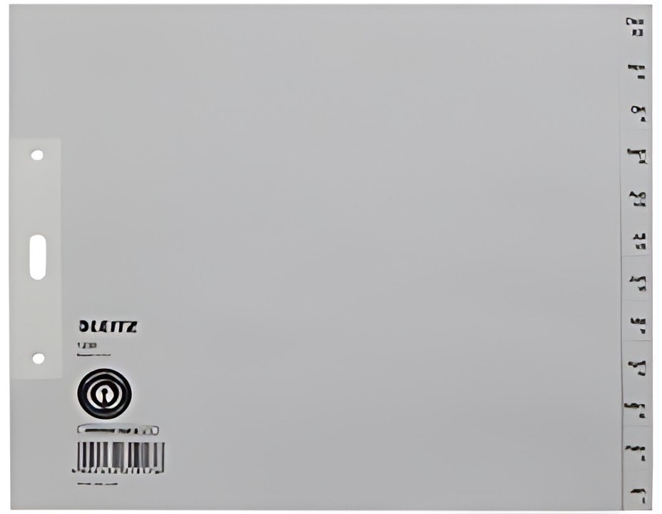 Registre de corde LEITZ, mois, A4 extra-largeur, décembre-janvier.