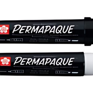SAKURA Marqueur permanent Permapaque, double pointe, jaune