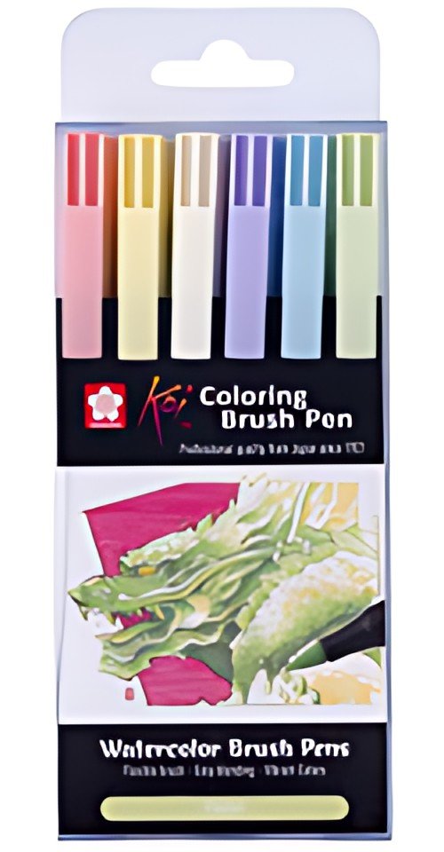 SAKURA Feutre pinceau Koi Colouring Brush Pen "Pastel"