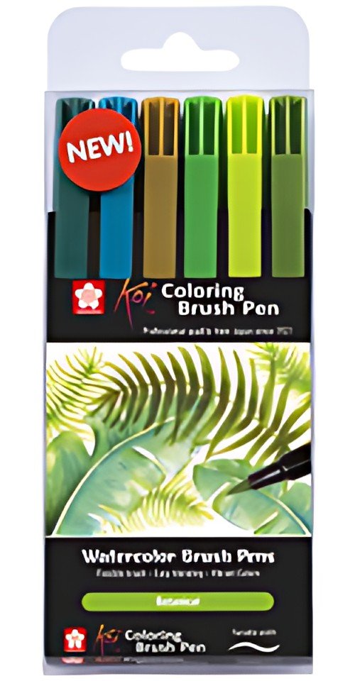 SAKURA Feutre pinceau Koi Colouring Brush Pen "Botanical"