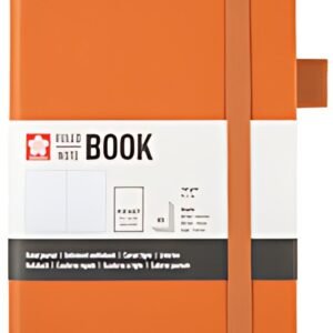SAKURA Carnet, 90 x 140 mm, ligné, ambre
