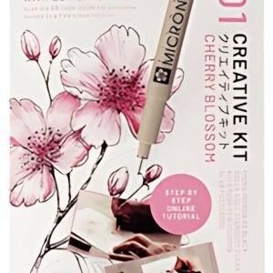 SAKURA Kit créatif Fleurs de cerisier, 3 stylos + papier