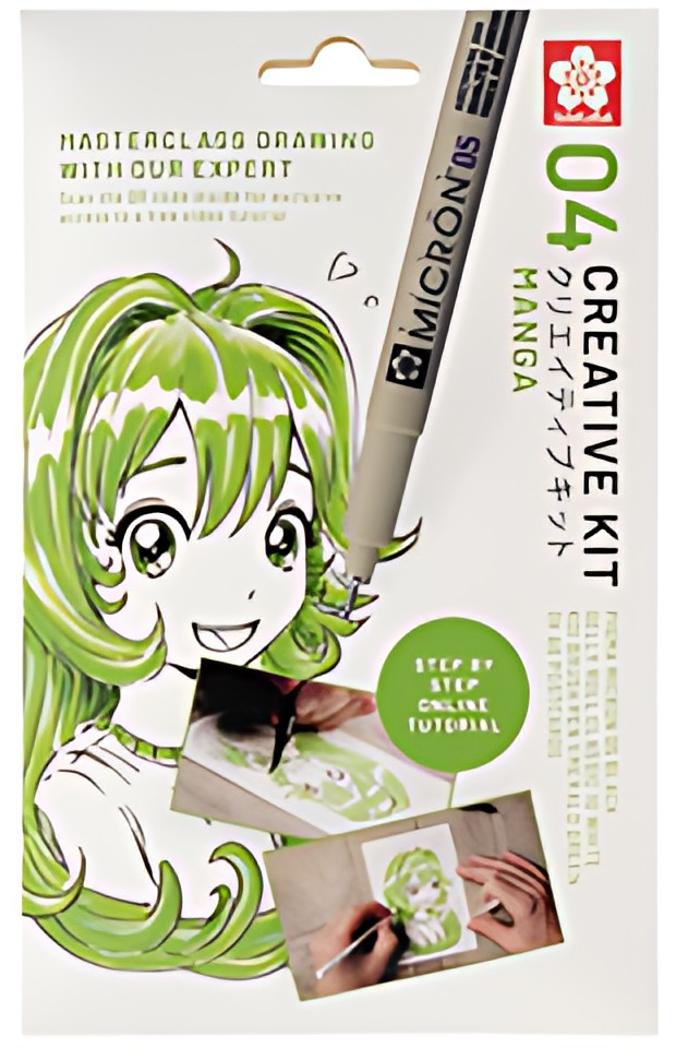 SAKURA Kit créatif Manga, 3 stylos + papier