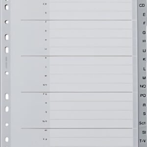 LEITZ Intercalaires en plastique, A-Z, format extra large
