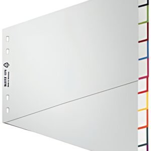 LEITZ intercalaire en plastique, blanc, A4 extra large,