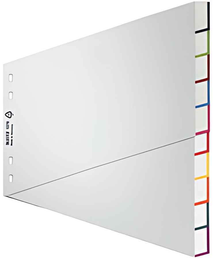 LEITZ intercalaire en plastique, blanc, A4 extra large,