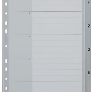LEITZ Intercalaires en plastique, numéroté, format A4 extra