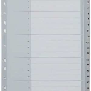 LEITZ Intercalaires en plastique, numéroté, format A4 extra