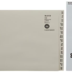 Registre à corde LEITZ, A-Z, pour 6 dossiers, gris