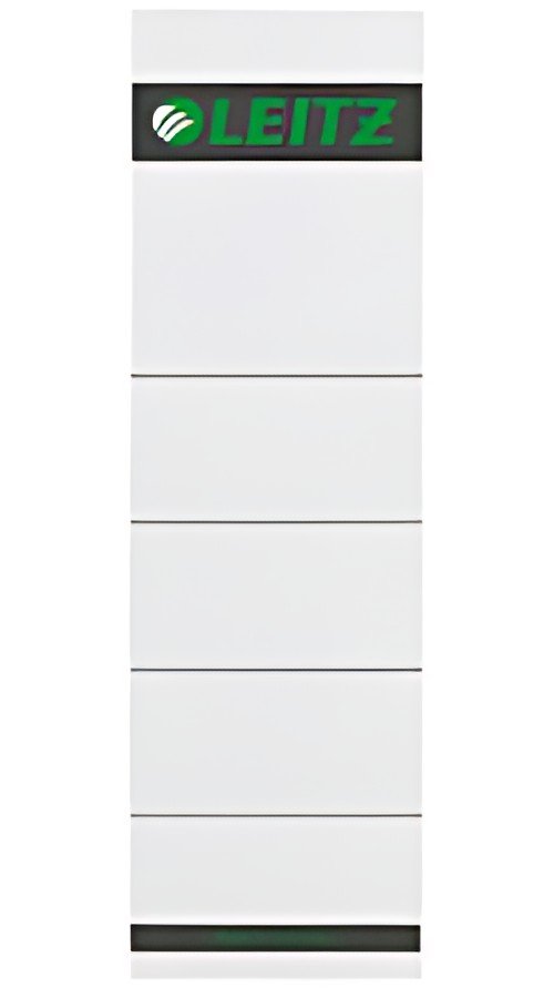 LEITZ Etiquette bristol pr dos de classeur, 57 x 190 mm,gris