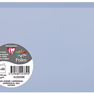 Pollen by Clairefontaine Carte double C6, bleu lavande