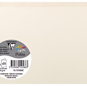 Pollen by Clairefontaine Carte double C6, ivoire irisé