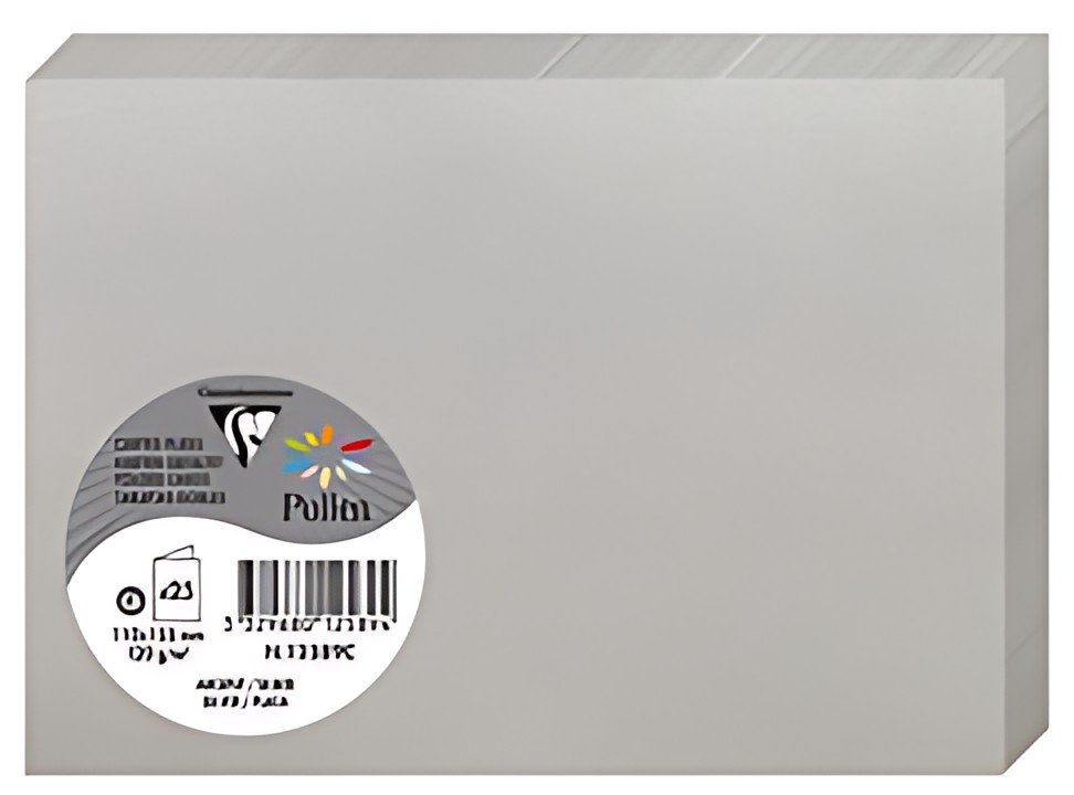 Pollen by Clairefontaine Carte double C6, argent
