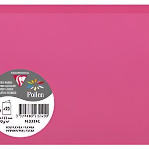 Pollen by Clairefontaine Carte double C6, rose fuchsia