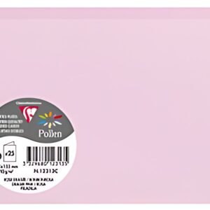 Pollen by Clairefontaine Carte double C6, rose dragée
