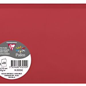 Pollen by Clairefontaine Carte double C6, rouge groseille
