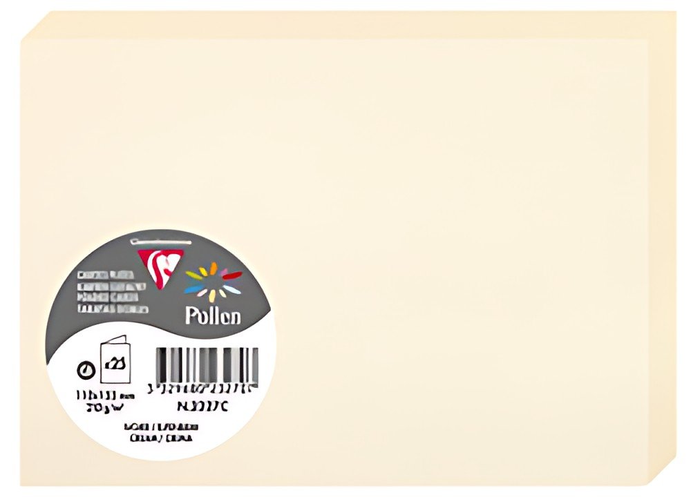 Pollen by Clairefontaine Carte double C6, ivoire