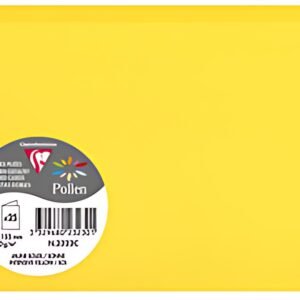 Pollen by Clairefontaine Carte double C6, jaune soleil