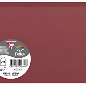 Pollen by Clairefontaine Carte double C6, bordeaux