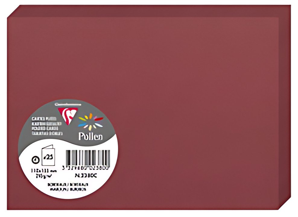 Pollen by Clairefontaine Carte double C6, bordeaux
