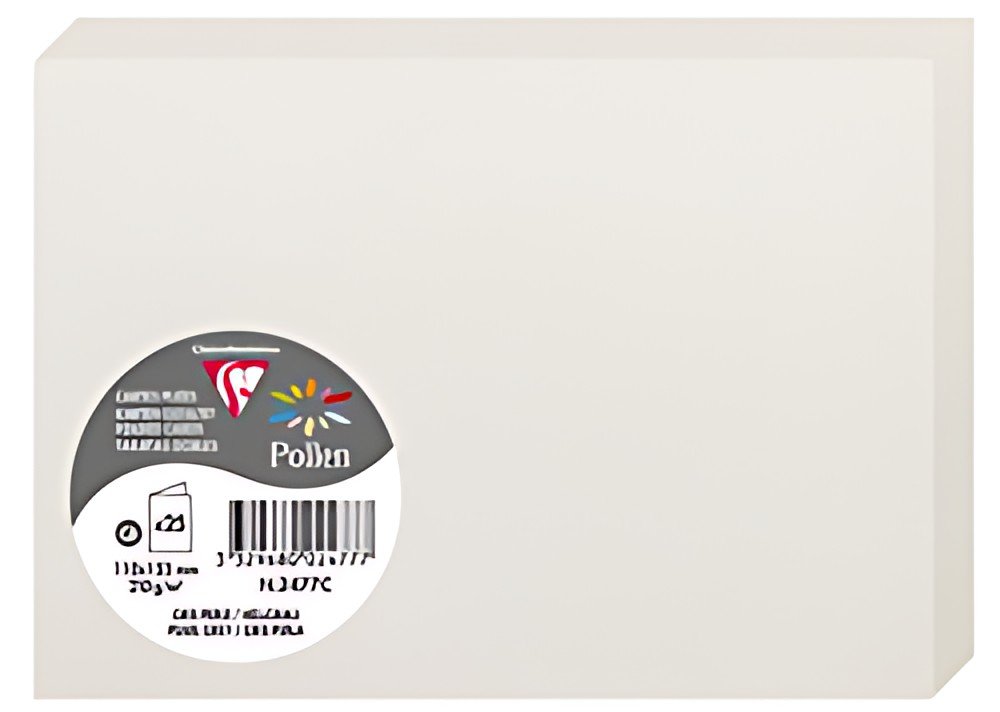Pollen by Clairefontaine Carte double C6, gris perle