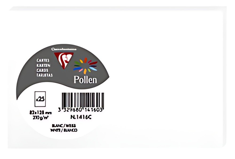 Pollen by Clairefontaine Carte 82 x 128 mm, blanc