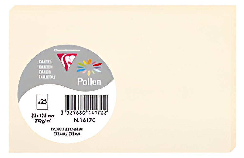 Pollen by Clairefontaine Carte 82 x 128 mm, ivoire