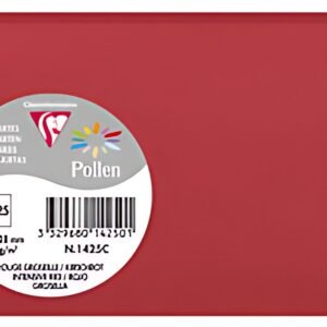 Pollen by Clairefontaine Carte 82 x 128 mm, rouge groseille