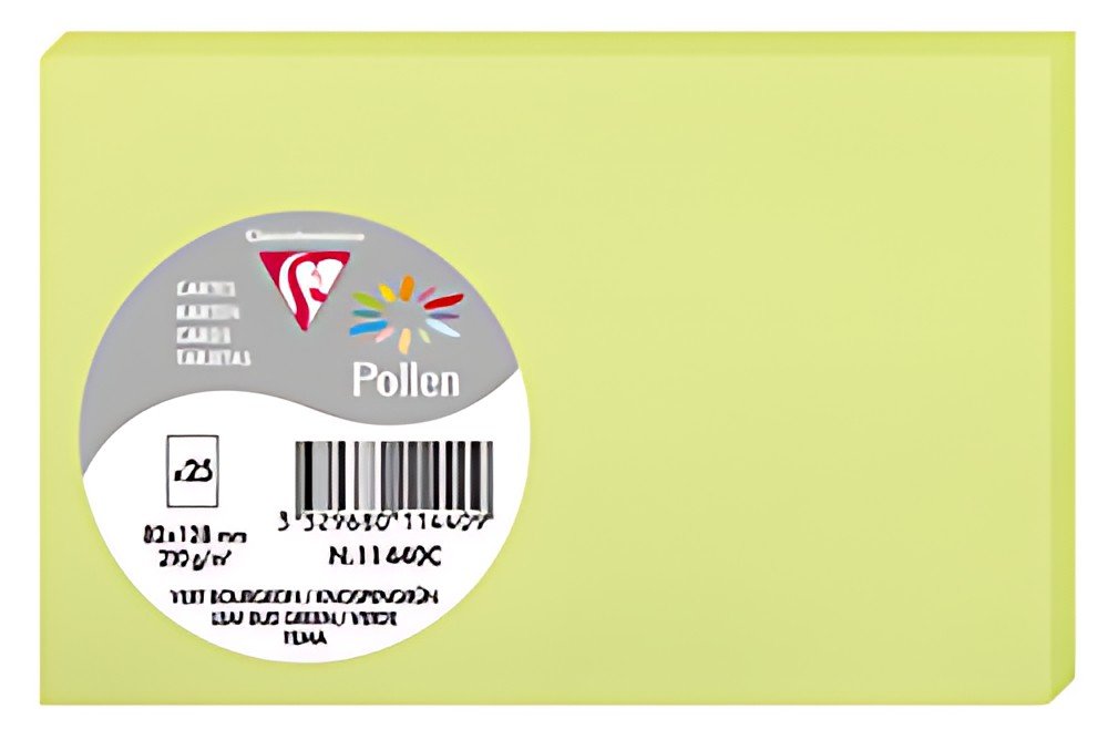 Pollen by Clairefontaine Carte 82 x 128 mm, vert bourgeon