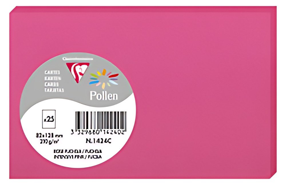 Pollen by Clairefontaine Carte 82 x 128 mm, rose fuchsia