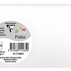 Pollen by Clairefontaine Carte 82 x 128 mm, blanc irisé