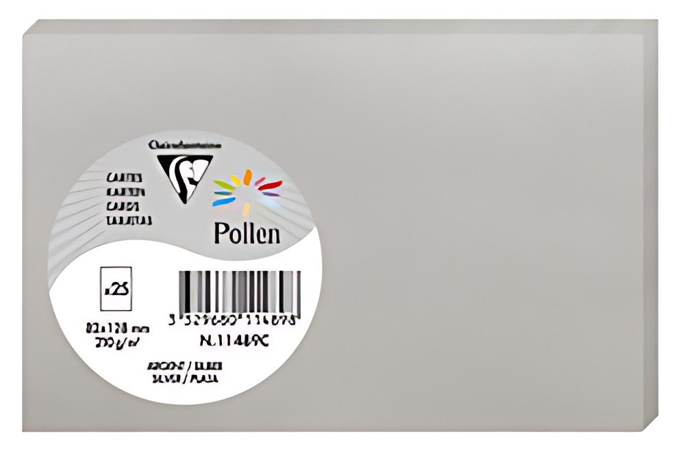 Pollen by Clairefontaine Carte 82 x 128 mm, argent