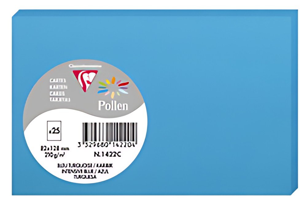Pollen by Clairefontaine Carte 82 x 128 mm, bleu turquoise