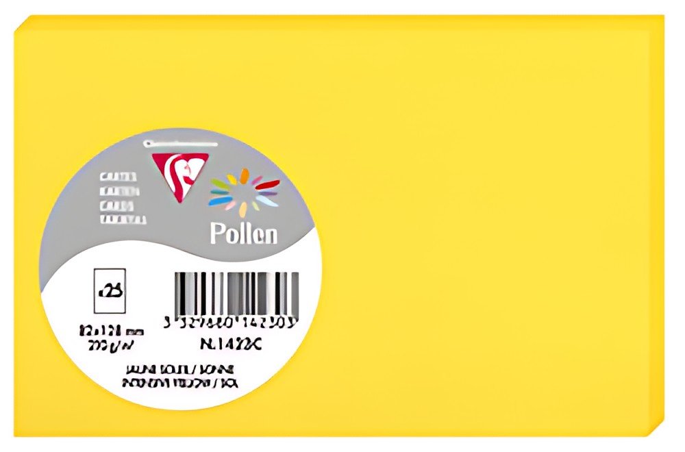Pollen by Clairefontaine Carte 82 x 128 mm, jaune soleil