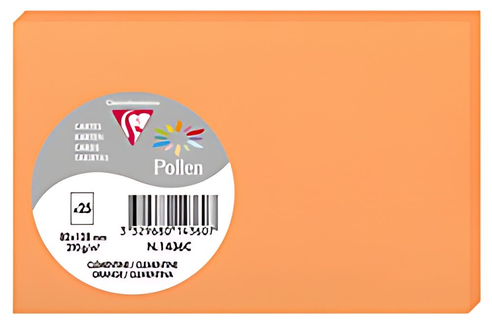 Pollen by Clairefontaine Carte 82 x 128 mm, clémentine