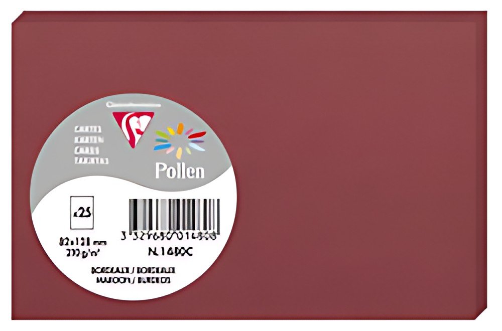 Pollen by Clairefontaine Carte 82 x 128 mm, bordeaux