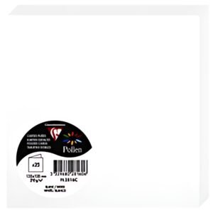 Pollen by Clairefontaine Carte double 135 mm, blanc
