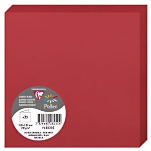 Pollen by Clairefontaine Carte double 135 mm,rouge groseille
