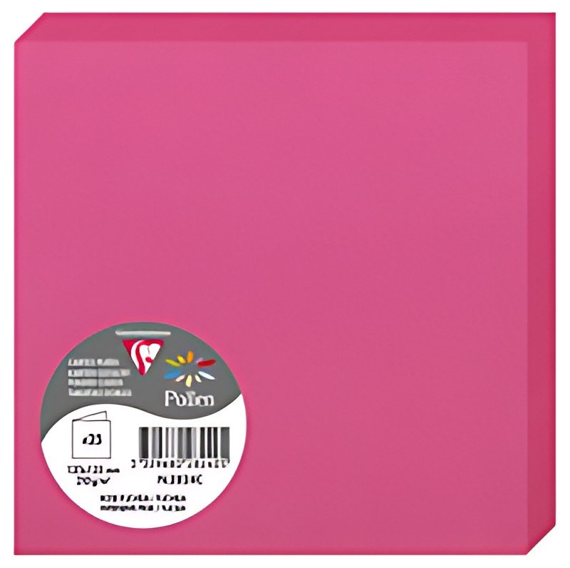 Pollen by Clairefontaine Carte double 135 mm, rose fuchsia