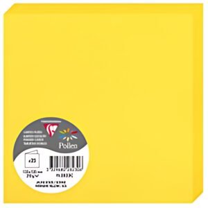 Pollen by Clairefontaine Carte double 135 mm, jaune soleil