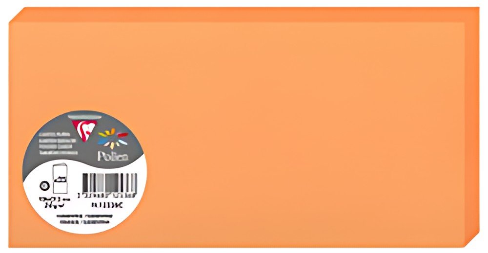 Pollen by Clairefontaine Carte double DL, clémentine