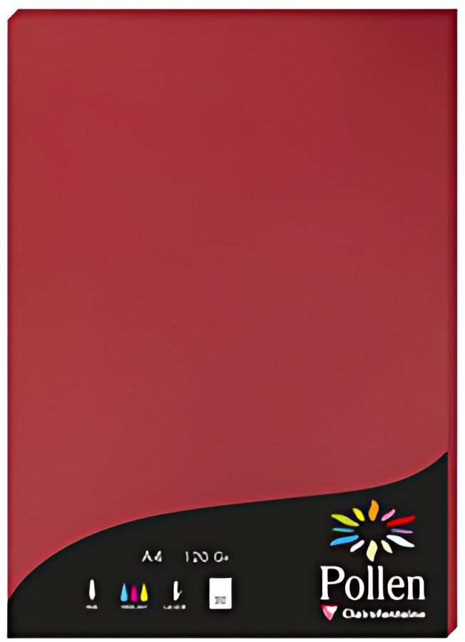Pollen by Clairefontaine Papier A4, rouge groseille