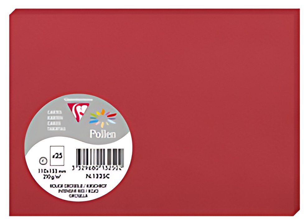 Pollen by Clairefontaine Carte C6, rouge groseille