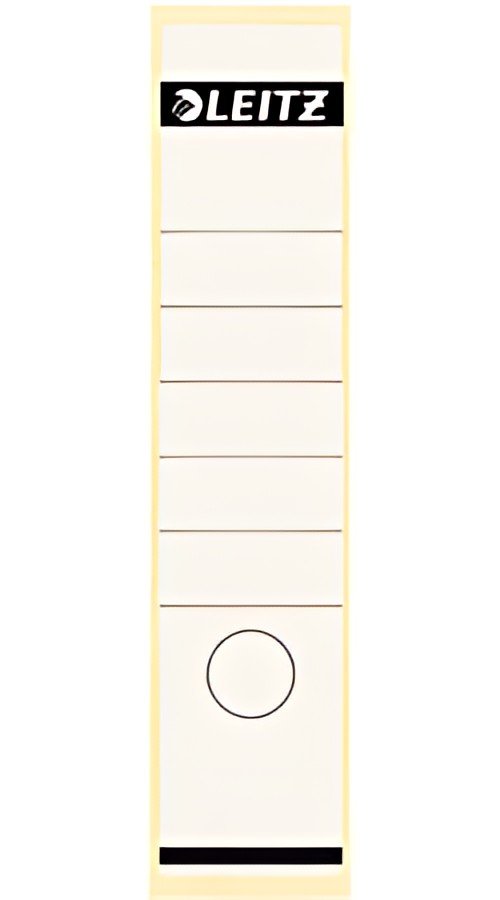 LEITZ Etiquette pour dos de classeur, 61 x 285 mm, blanc