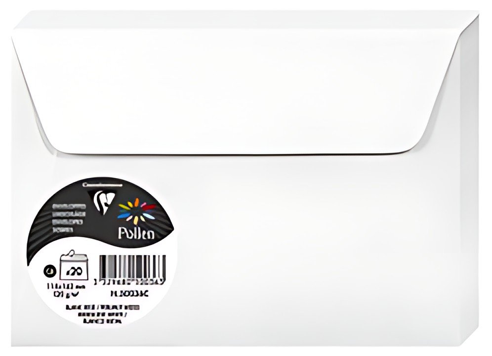 Pollen by Clairefontaine Enveloppes C6, blanc irisé
