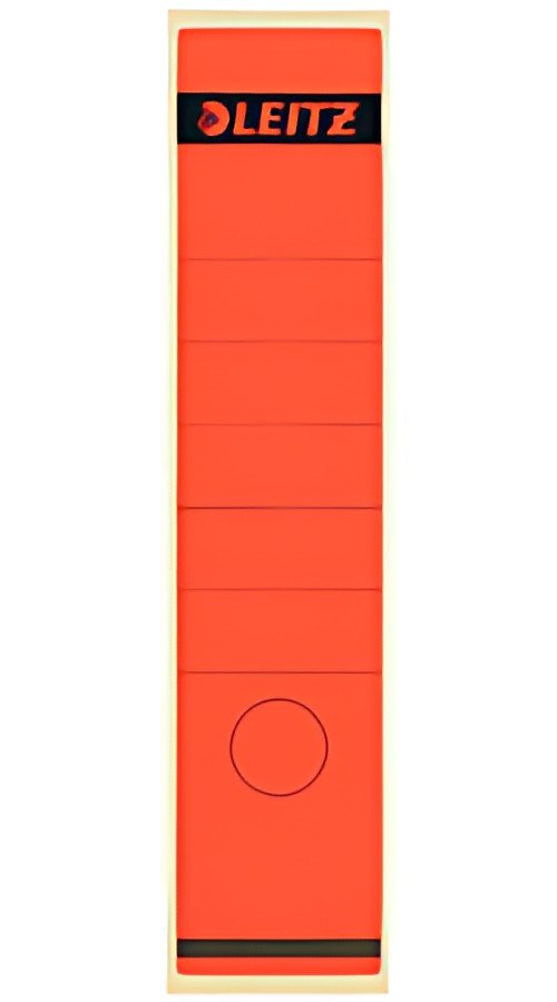 LEITZ Etiquette pour dos de classeur, 61 x 285 mm, rouge