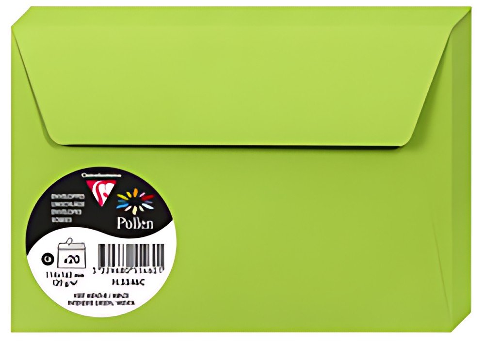 Pollen by Clairefontaine Enveloppes C6, vert menthe